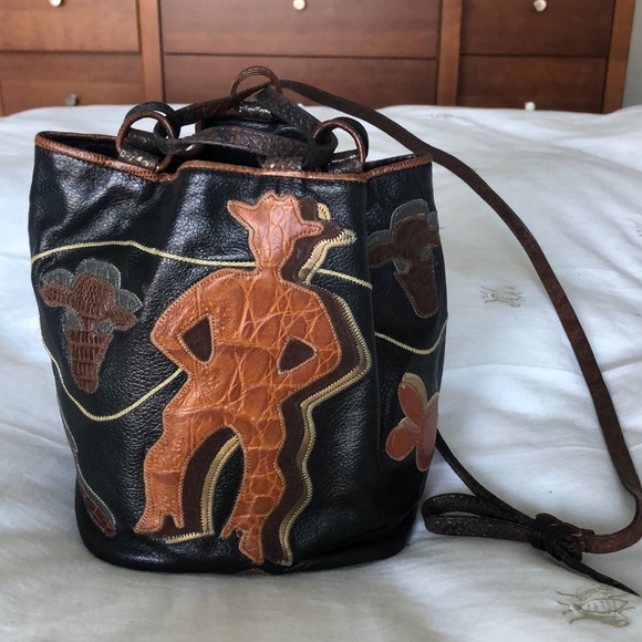 Bags Vintage Leather Western Bucket Bag Poshmark